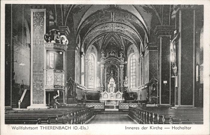 Thierenbach Haut Rhin Elsass Pelerinage Wallfahrtskirche Inneres Hoc