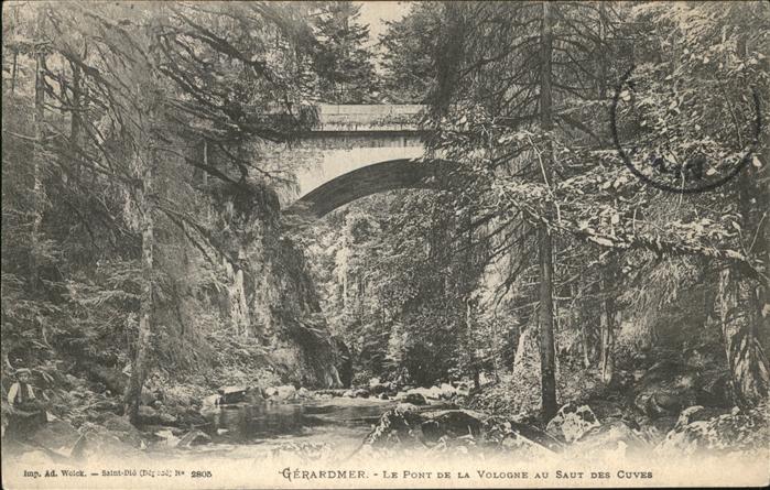 Gerardmer Vosges Le Pont de la Vologne au Saut des Cuves