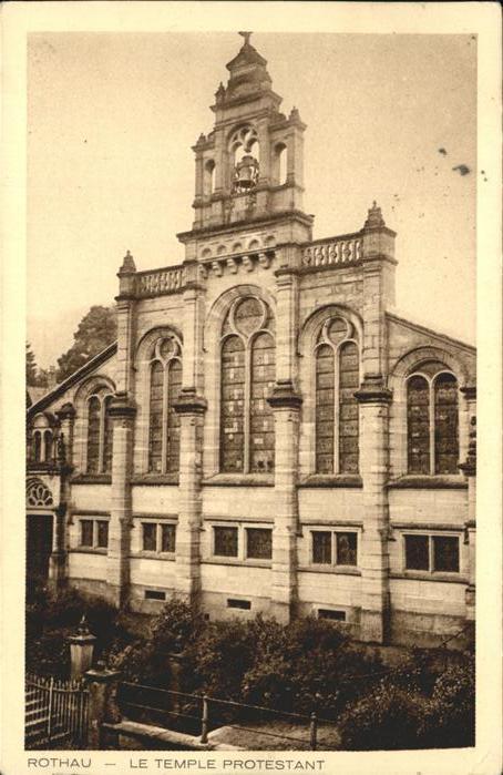 Rothau Bas-Rhin Temple protestant