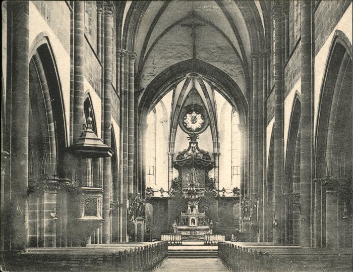 Maursmuenster Marmoutier Inneres der Abteikirche