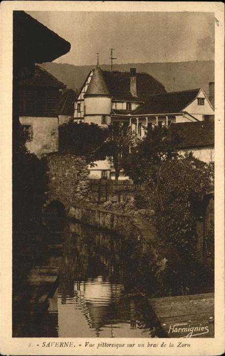 Saverne Bas Rhin Alsace Vue pittoresque sur un bras de la Zorn