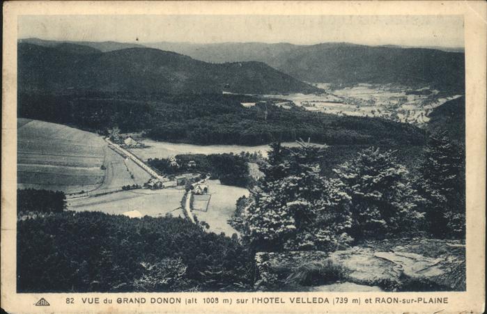 Grandfontaine Molsheim Vue du Grand Donon sur l_Hotel Velleda