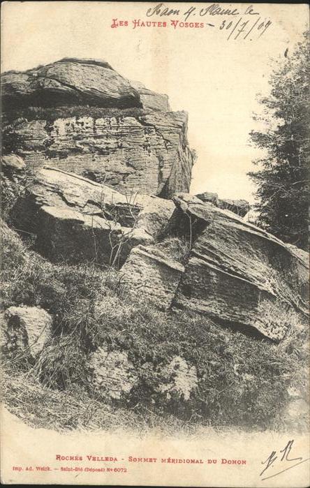 Grandfontaine Molsheim Rocher Velleda Sommet meridional du Don