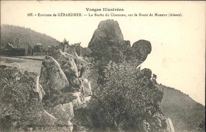 Gerardmer Vosges Roche du Chameau Route de Munster