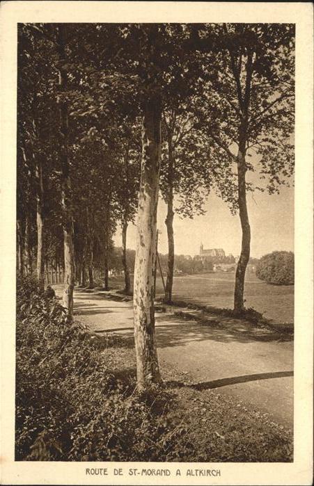 Altkirch Haut Rhin Elsass Route de Saint Morand a Altkirch Baumal