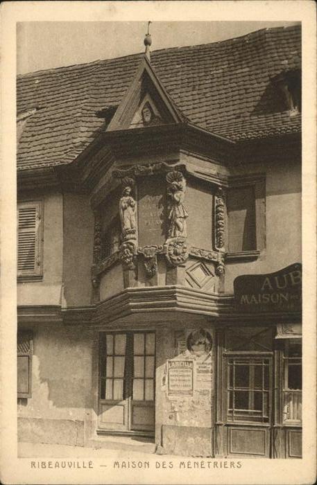 Ribeauville Haut Rhin Elsass Maison des Menetriers Erker