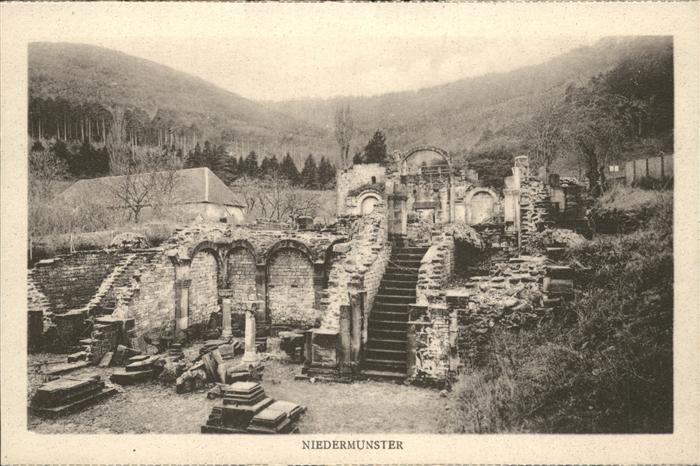 Saint-Nabor Ruines du couvent de Niedermunster Klos