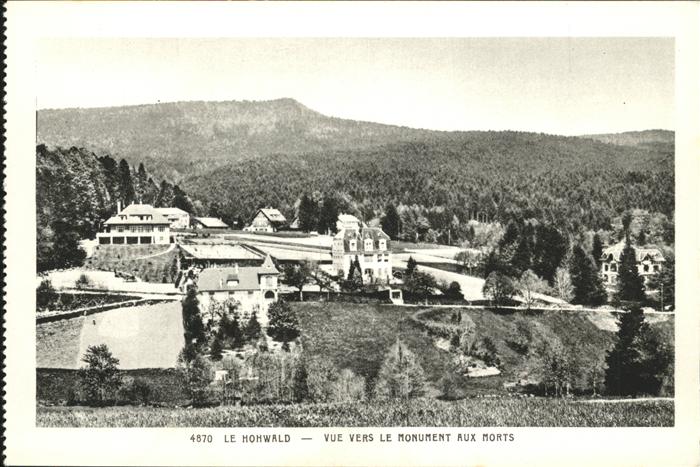 Le Hohwald Vue vers le monument aux morts