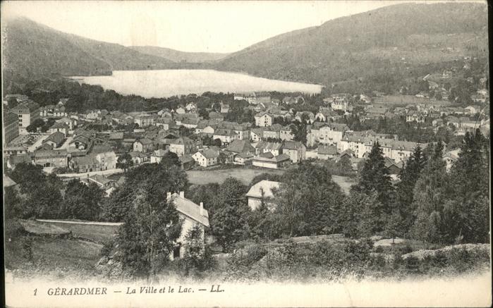 Gerardmer Vosges La ville et le lac