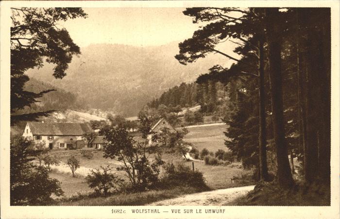 Wolfsthal Wangenbourg-Engenthal Vue sur le Umwurf