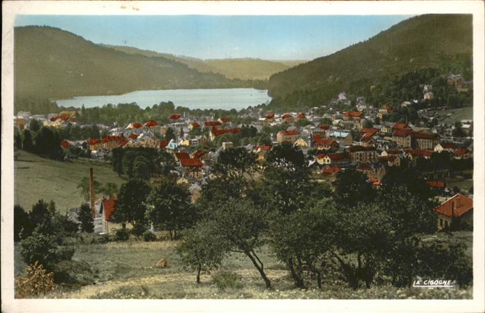 Gerardmer Vosges Vue sur la ville et le lac