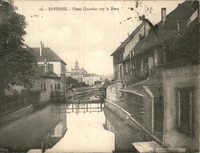 Saverne Bas Rhin Alsace Vieux Quartier sur la Zorn