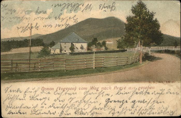 Grandfontaine Molsheim Le Donon Blick vom Weg nach Praye