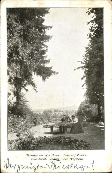 Zabern Saverne Villa About Terrasse vor dem Hause