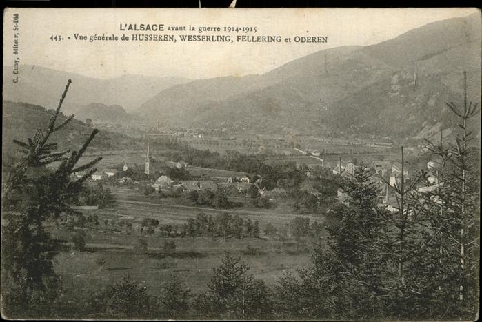 Husseren-Wesserling Vue panoramique avec Fellering et Odere