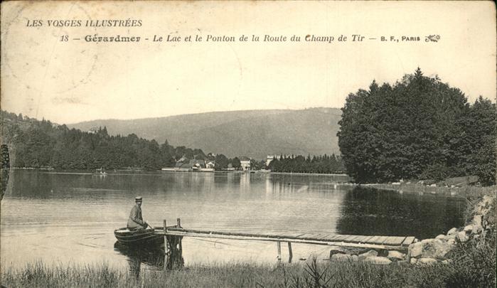 Gerardmer Vosges Lac et Ponton de la Route du Champ de T
