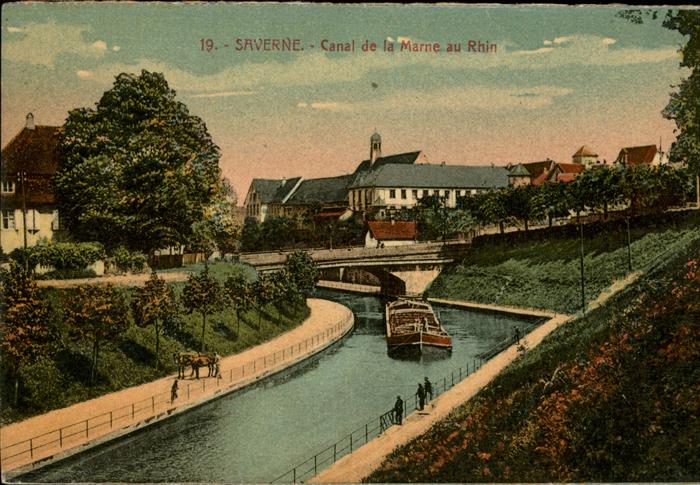 Saverne Bas Rhin Alsace Canal de la Marne au Rhin