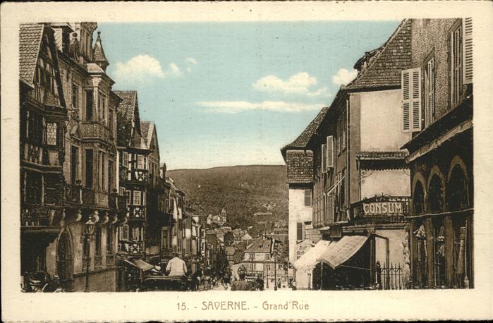 Saverne Bas Rhin Alsace Grande Rue