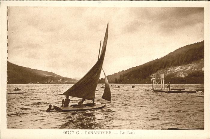 Gerardmer Vosges Lac voilier See Segelboot
