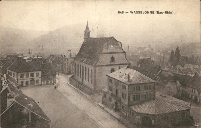 Wasselonne Bas Rhin Ortsansicht mit Kirche