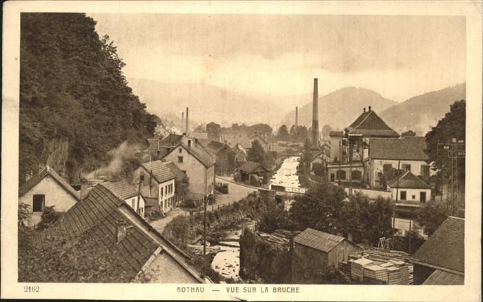 Rothau Bas-Rhin Vue sur la Bruche