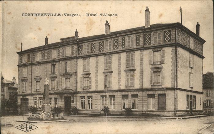 Contrexeville Vosges Hotel d_Alsace Monument