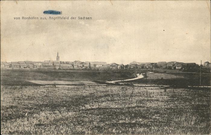 Ronhofen Moselle Angriffsfeld der Sachsen Feldpost