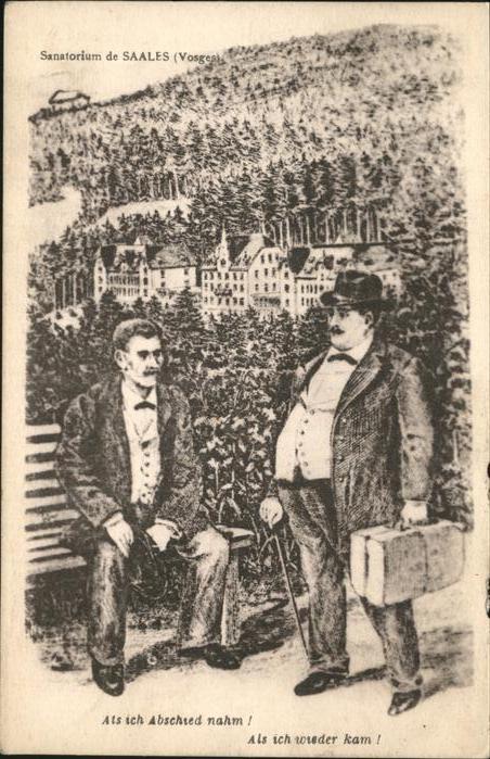 Saales Sanatorium Künstlerkarte