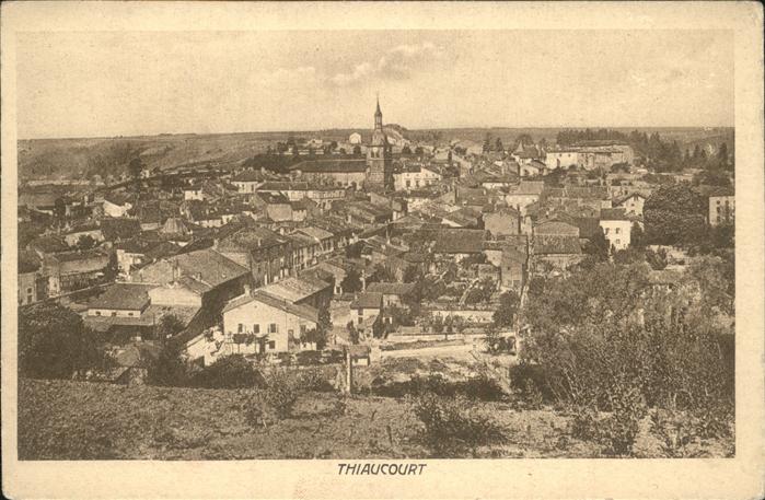 Thiaucourt-Regnieville Ortsansicht mit Kirche Feldpost