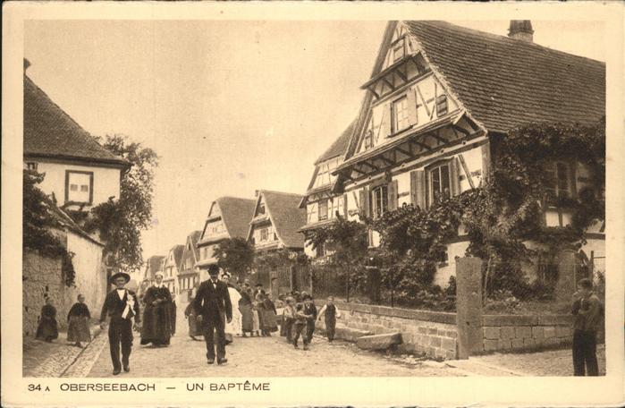 Oberseebach Bas-Rhin Un Bapteme Taufe