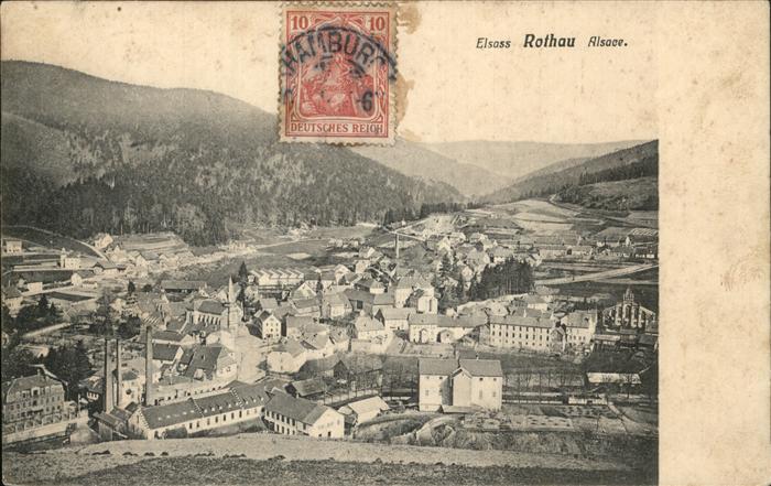 Rothau Bas-Rhin Vue generale Stempel auf AK