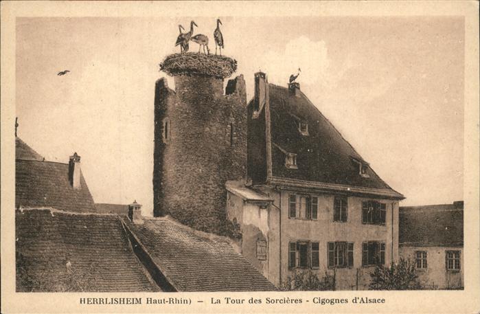 Herrlisheim-pres-Colmar Tour des Sorcieres Cigognes Storchennes