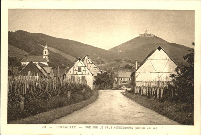 Haut-Koenigsbourg Hohkoenigsburg Vue sur le Haut Königsbourg chateau Bur