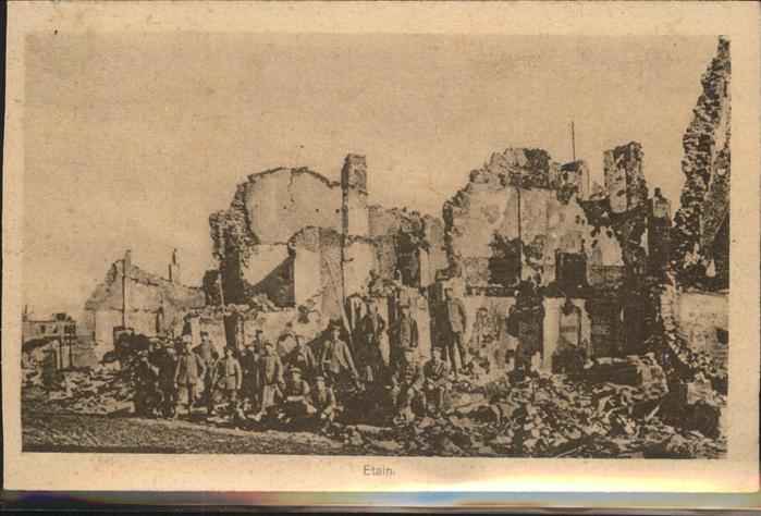 Etain Trümmer Soldaten Feldpost