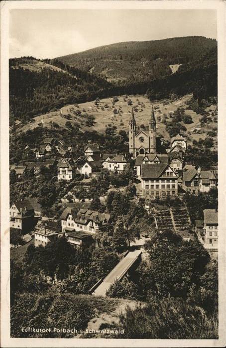 Forbach Baden Fliegeraufnahme Kirche