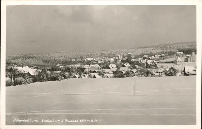 Schoemberg Schwarzwald Winterlandschaft Panorama