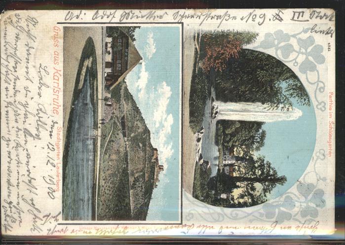 Karlsruhe Schlossgarten Fontaene Stadtgarten Lauterberg