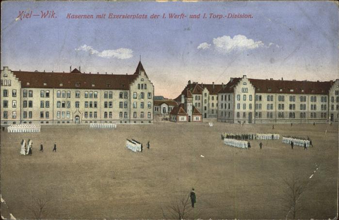 Wik Kasernen mit Exerzierplatz Feldpost