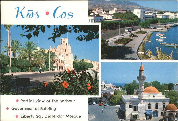 Kos Cos Hafen Freiheitsplatz Gouverneurspalast