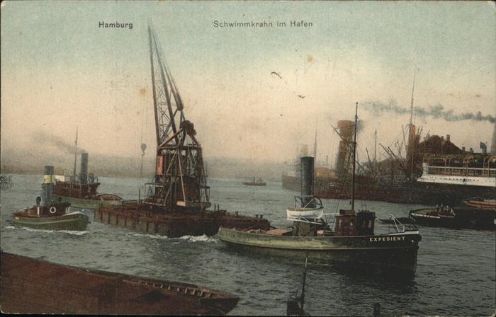 Boote Hamburg Hafen Schwimmkrahn