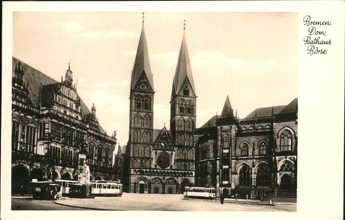Strassenbahn Bremen Rathaus Börse Dom