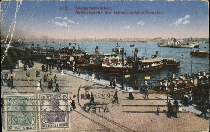 Dampfer Binnenschifffahrt Kiel Seegartenbrücken Hafen