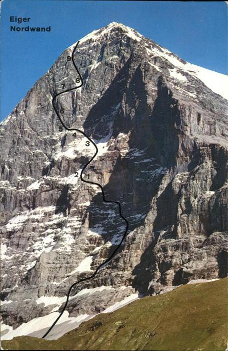 Bergsteigen Klettern Eiger-Nordwand