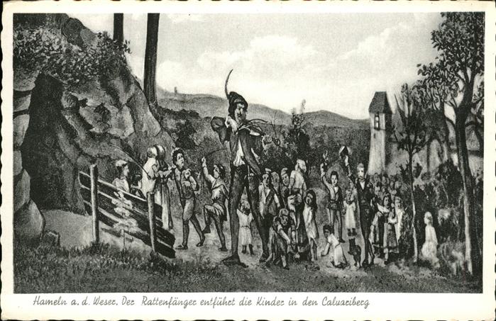 Sagen Maerchen Rattenfänger Hameln Kinder Calvariberg