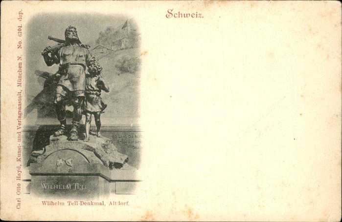 Tell Wilhelm Denkmal Altdorf Schweiz