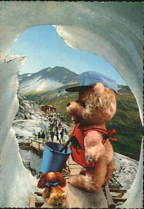 Teddy Teddybaer Teddy-bear Eisgrotte Rhonegletscher