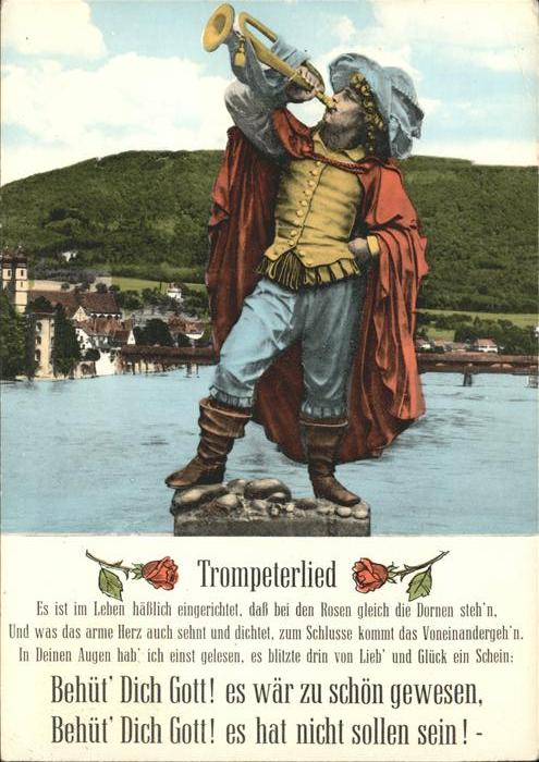 Trompeter Scheffel Trompeterlied Säckingen