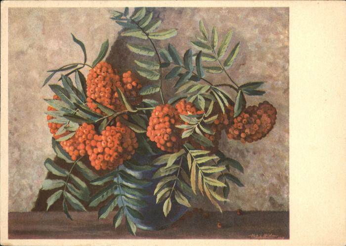 Kuenstlerkarte Hch. Widmer Ebereschen