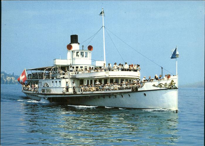 Dampfer Seitenrad Stadt Zürich Zürichsee