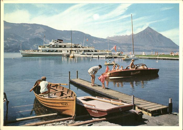 Faehre Ferry Bac Traghetto-- MS Stadt Bern Thunersee Berner Oberland
